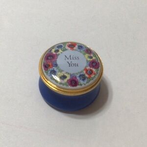 Stratfordshire Enamel “Miss You” Trinket Cup